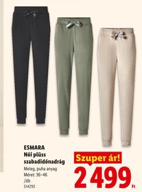 ESMARA Női plüss szabadidőnadrág – Lidl