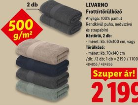 LIVARNO Frottírtörülköző – Lidl