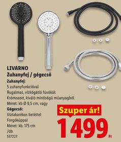 LIVARNO Zuhanyfej / gégecső – Lidl