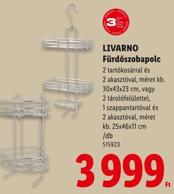 LIVARNO Fürdőszobapolc – Lidl