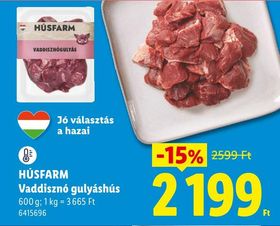 HÚSFARM Vaddisznó gulyáshús – Lidl