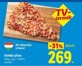 Sonkás pizza – Lidl