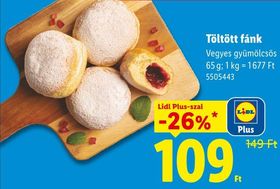 Töltött fánk – Lidl