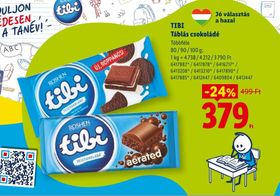 TIBI Táblás csokoládé – Lidl