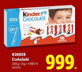 KINDER Csokoládé – Lidl