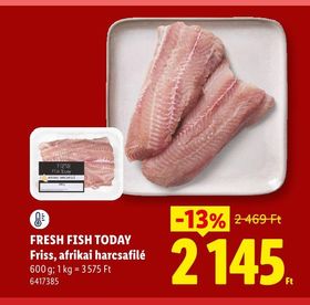 FRESH FISH TODAY Friss, afrikai harcsafilé – Lidl