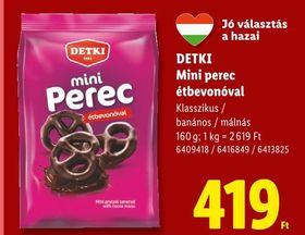 DETKI Mini perec étbevonóval – Lidl