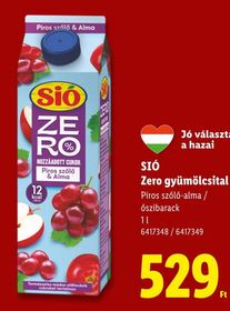 SIÓ Zero gyümölcsital – Lidl