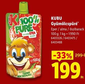 KUBU Gyümölcspüré* – Lidl