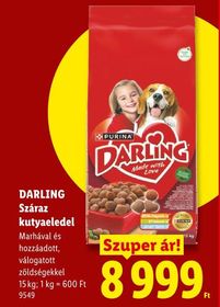 DARLING Száraz kutyaeledel – Lidl
