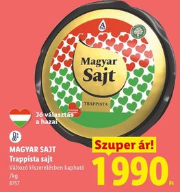 MAGYAR SAJT Trappista sajt – Lidl