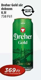 Dreher Gold sör – Reál