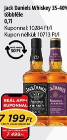Jack Daniels Whiskey 35-40% – Reál
