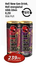 Hell New Gen Drink, Hell energiaital – Reál