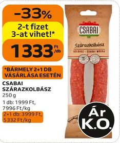 CSABAI SZÁRAZKOLBÁSZ – Auchan