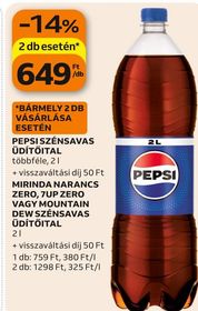 Pepsi PEPSI SZÉNSAVAS ÜDÍTŐITAL – Auchan