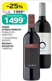 Feind FEIND SYRAH-MERLOT – Auchan