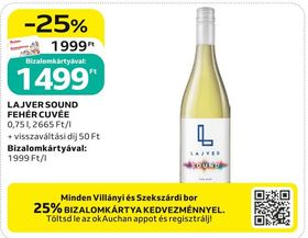 Lajver LAJVER SOUND FEHÉR CUVÉE – Auchan