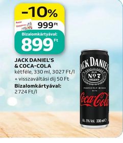 Jack Daniel's JACK DANIEL'S & COCA-COLA – Auchan