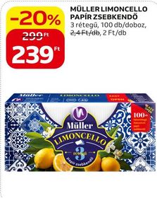 Müller MÜLLER LIMONCELLO PAPÍR ZSEBKENDŐ – Auchan