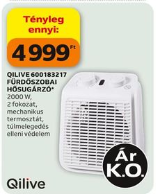 Qilive QILIVE 600183217 FÜRDŐSZOBAI HŐSUGÁRZÓ* – Auchan