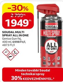 SOUDAL MULTI SPRAY ALL IN ONE – Auchan