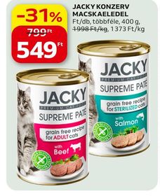 JACKY KONZERV MACSKAELEDEL – Auchan