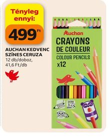 AUCHAN KEDVENC SZÍNES CERUZA – Auchan