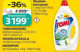 Tomi TOMI MOSÓGÉL, MOSÓKAPSZULA, MOSÓPOR – Auchan