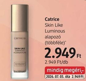 Catrice Skin Like Luminous alapozó (többféle)* – dm