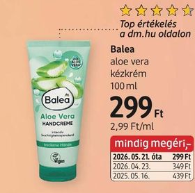 Balea aloe vera kézkrém – dm