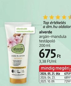 alverde argán-mandula testápoló – dm
