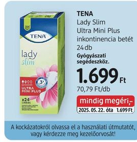TENA Lady Slim Ultra Mini Plus inkontinencia betét – dm