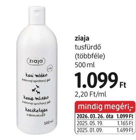 ziaja tusfürdő (többféle) – dm