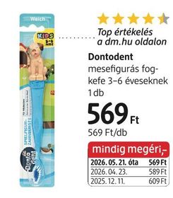 Dontodent mesefigurás fogkefe 3-6 éveseknek – dm