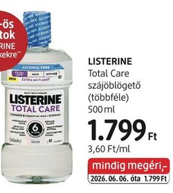 LISTERINE Total Care szájöblögető (többféle) – dm