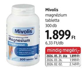 Mivolis magnézium tabletta – dm