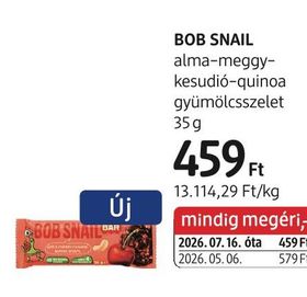 BOB SNAIL alma-meggy-kesudió-quinoa gyümölcsszelet – dm