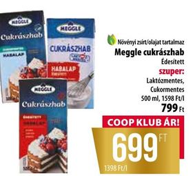 Meggle cukrászhab – Coop