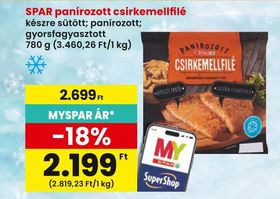 SPAR panírozott csirkemellfilé – Spar