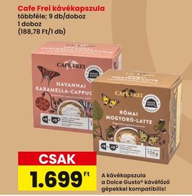 Cafe Frei kávékapszula – Spar