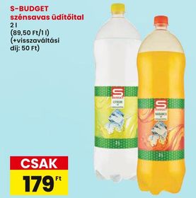 S-BUDGET szénsavas üdítőital – Spar