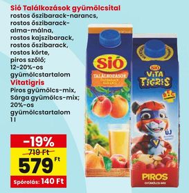 Sió Találkozások gyümölcsital – Spar
