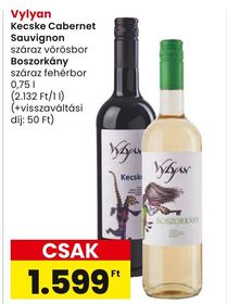 Vylyan Kecske Cabernet Sauvignon száraz vörösbor, Boszorkány száraz fehérbor – Spar