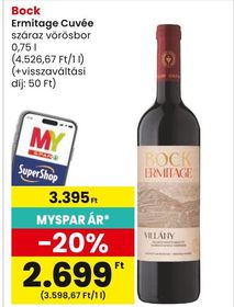 Bock Ermitage Cuvée száraz vörösbor – Spar