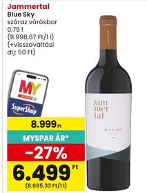 Jammertal Blue Sky száraz vörösbor – Spar