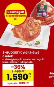 S-BUDGET füstölt hátsó csülök – Spar