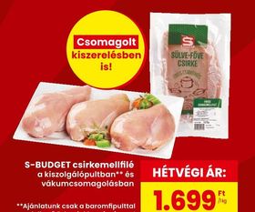 S-BUDGET csirkemellfilé – Spar
