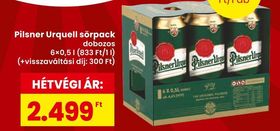 Pilsner Urquell sörpack – Spar