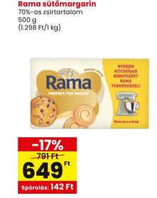 Rama sütőmargarin – Spar
